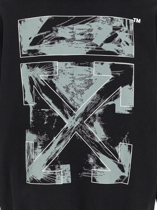 26SS 오프화이트 후드 티셔츠 OF331527BM BLACK - OFF WHITE