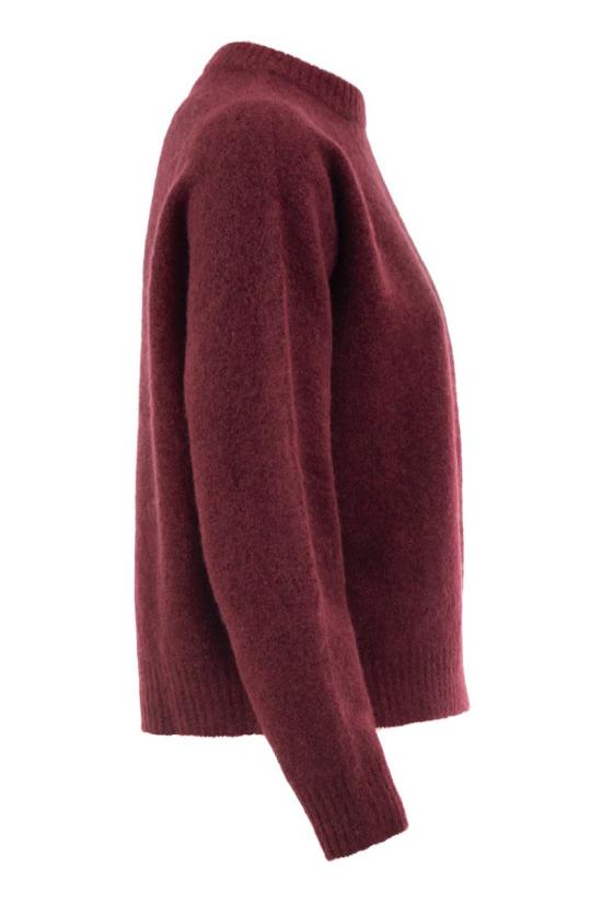 26FW 위켄드막스마라 알파카 울 블렌드 스웨터 2625366152600 011 BORDEAUX - WEEKEND MAX MARA