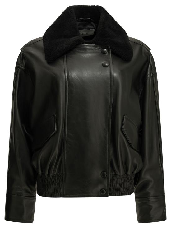 26FW 아이비앤오크 가죽 자켓 IO118071LAILALANEBK999 BLACK