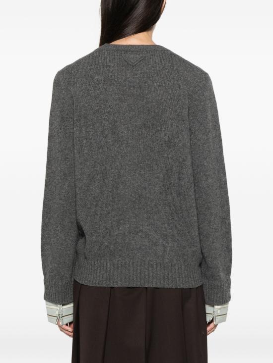 26FW 프라다 스웨터 P24F3VOOO6339 F0480 GREY - PRADA