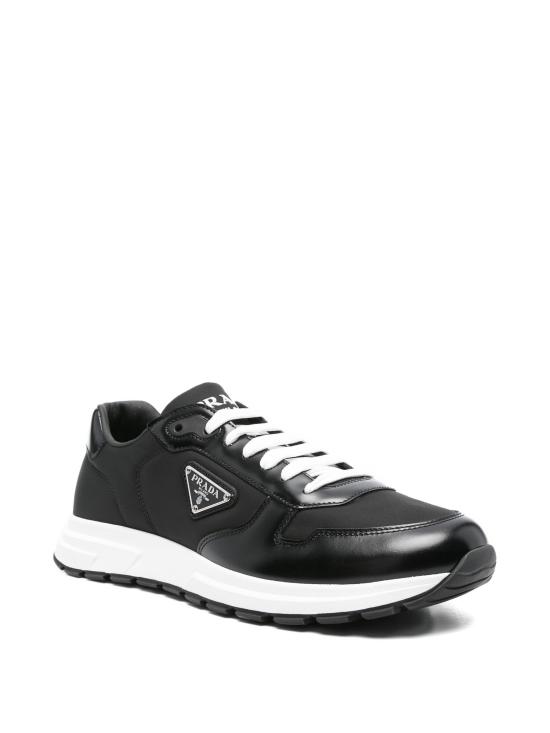 26SS 프라다 프랙스 01 리나일론 브러시드 레더 스니커즈 2EE443G0003LF5 F0632 BLACK - PRADA