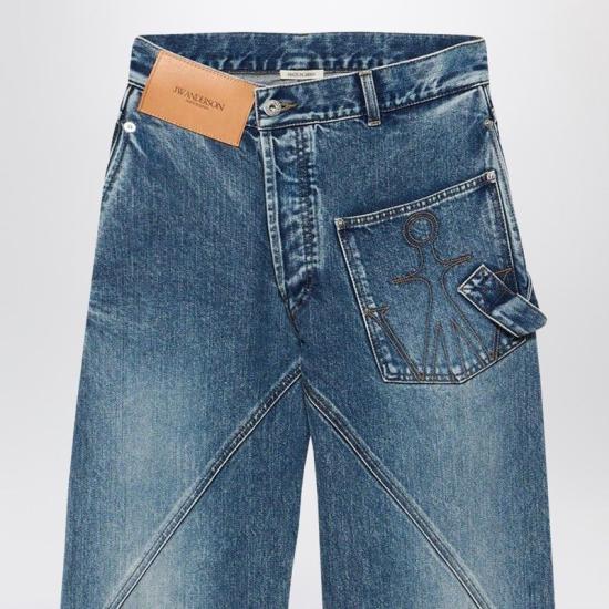 26FW JW앤더슨 데님 팬츠 DT0126PG1849 172 MID BLUE - JW ANDERSON