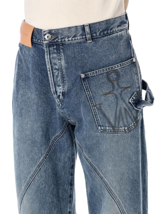 26FW JW앤더슨 데님 팬츠 DT0126PG1849 172 MID BLUE - JW ANDERSON