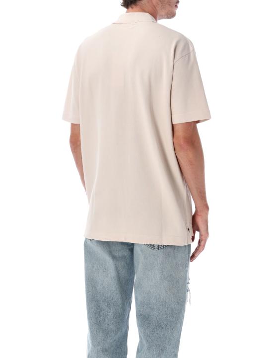 26SS 메종키츠네 폭스 헤드 컴포트 폴로 티셔츠 PM00210KP0001 0447 LILAC POWDER - MAISON KITSUNE
