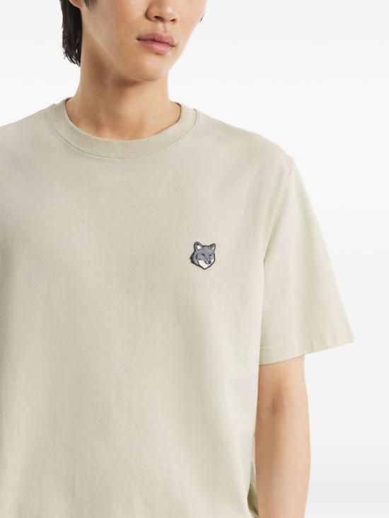 26SS 메종키츠네 폭스 헤드 컴포트 티셔츠 PM00108KJ7025 0450 TEA LEAF - MAISON KITSUNE