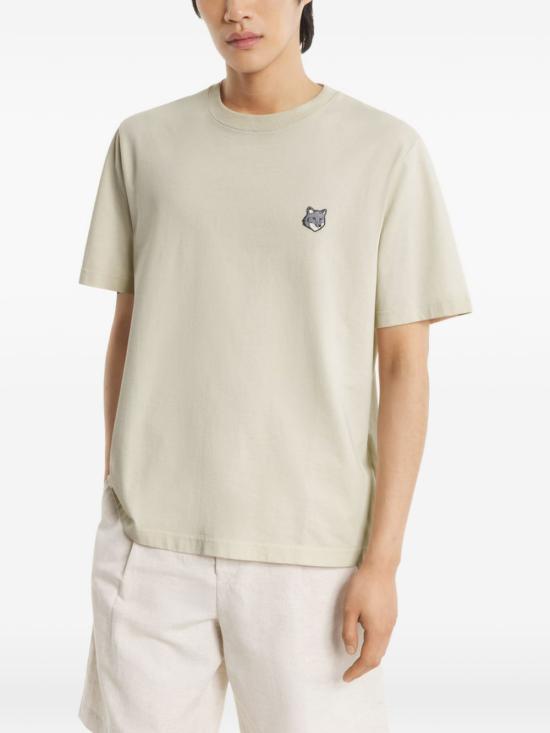 26SS 메종키츠네 폭스 헤드 컴포트 티셔츠 PM00108KJ7025 0450 TEA LEAF - MAISON KITSUNE