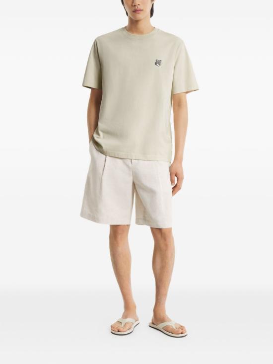 26SS 메종키츠네 폭스 헤드 컴포트 티셔츠 PM00108KJ7025 0450 TEA LEAF - MAISON KITSUNE
