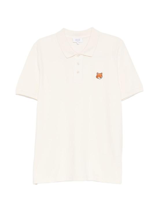 26SS 메종키츠네 폭스 헤드 레귤러 폴로 티셔츠 PM00209KP0002 0063 NOBLE BEIGE