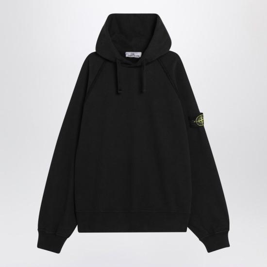 26FW 스톤 아일랜드 후드 티셔츠 S156100023S0A20 V0029 BLACK