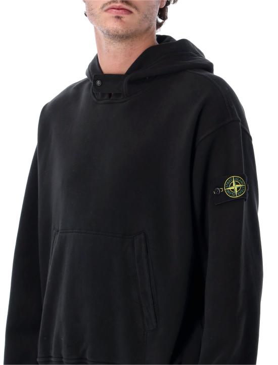 26FW 스톤 아일랜드 후드 티셔츠 S156100023S0A20 V0029 BLACK - STONE ISLAND