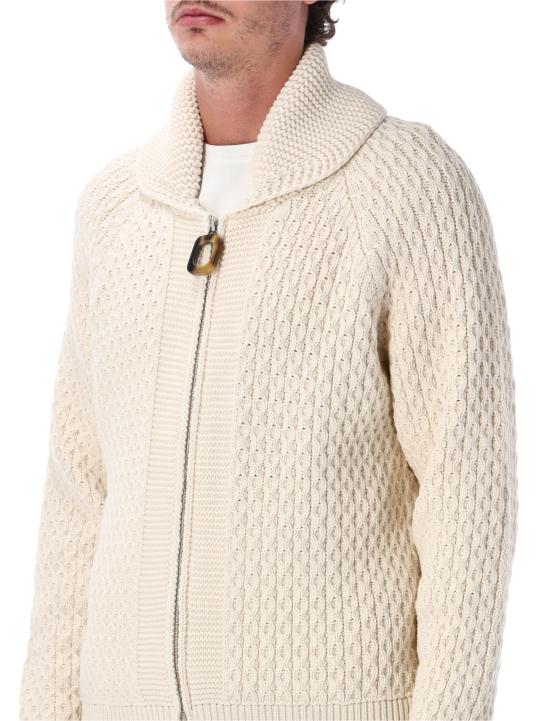 26FW JW앤더슨 집업 니트 KW1532YN0516 002 OFF WHITE - JW ANDERSON