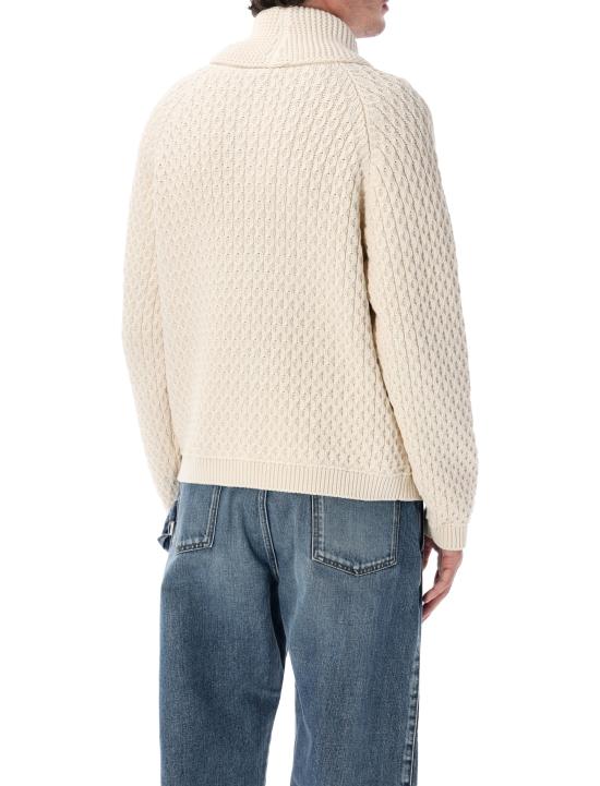26FW JW앤더슨 집업 니트 KW1532YN0516 002 OFF WHITE - JW ANDERSON