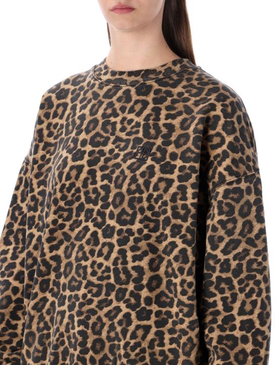 26FW 애니빙 스웨터 A0811155MTL59 LEO BLACK AND BROWN LEOPARD - ANINE BING