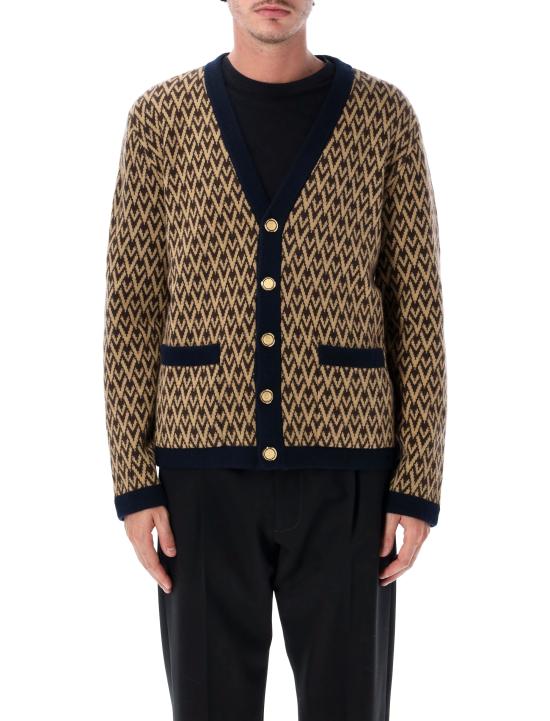 26FW 발렌티노 가라바니 가디건 9V3KA04IAR1 0PF CAMEL BLUE