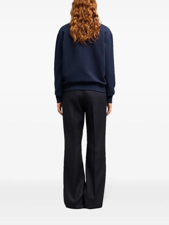26FW 아미 스몰 하트 로고 스웨트셔츠 BFUSW035730 430 NAVY - AMI