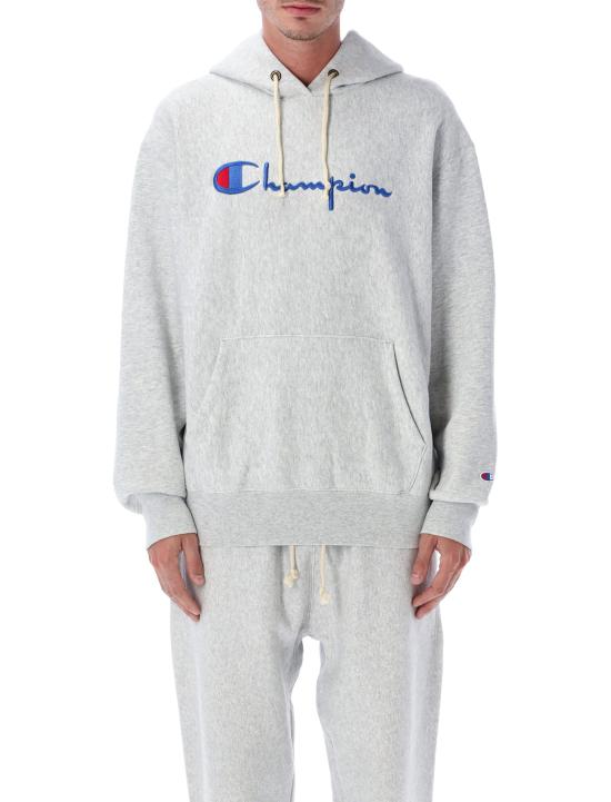 26FW 챔피온 리버스 웨이브 후드 티셔츠 222568 EM049 GREY MEL