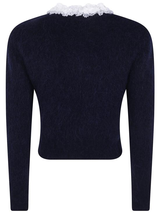 26FW 셀프 포트레이트 가디건 AW26176T NAVY BLUE - SELF PORTRAIT