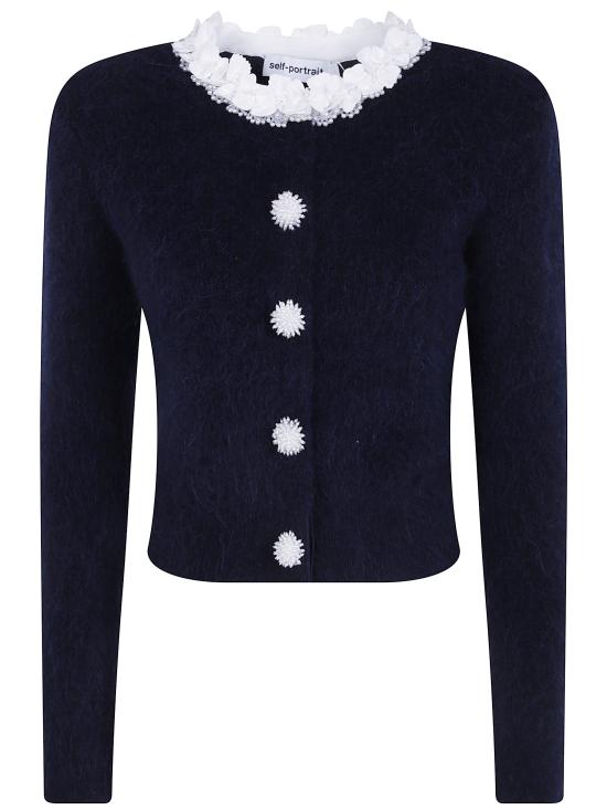 26FW 셀프 포트레이트 가디건 AW26176T NAVY BLUE
