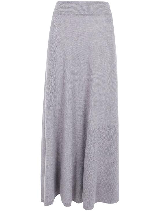 26FW 엠포리오 아르마니 롱 스커트 EW005641AF29271 U6200 GREY