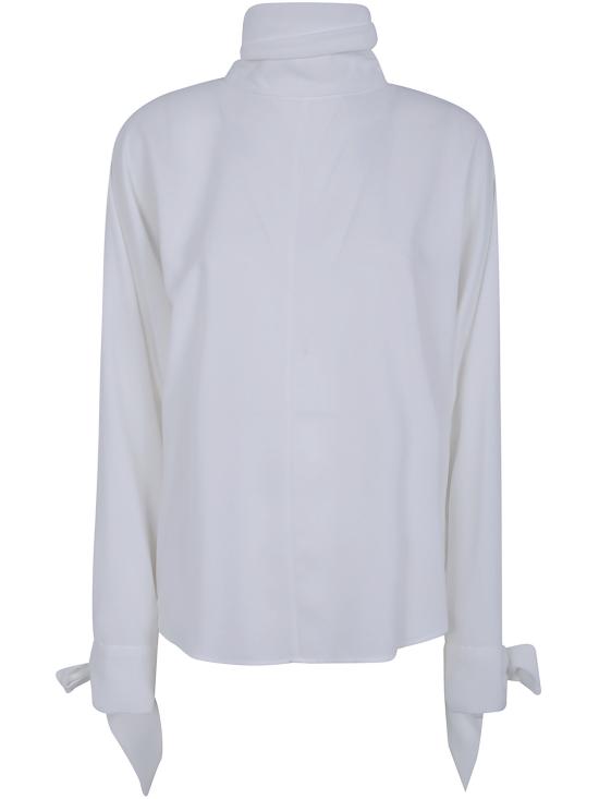 26FW 엠포리오 아르마니 블라우스 EW002879AF12696 U0006 WHITE