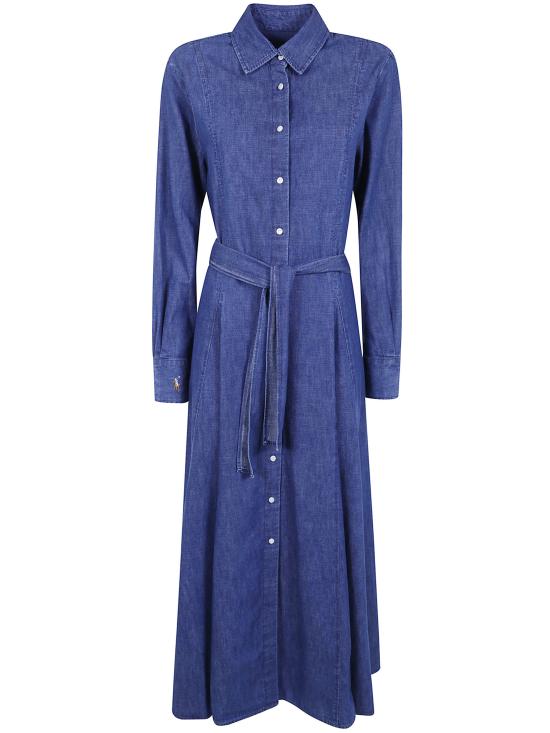 26FW 폴로 랄프로렌 롱 원피스 211B23998 001 BLUE