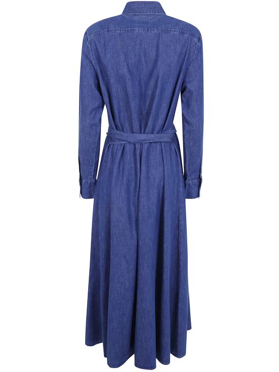 26FW 폴로 랄프로렌 롱 원피스 211B23998 001 BLUE - POLO RALPH LAUREN