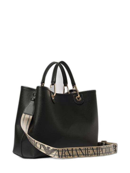 26FW 엠포리오 아르마니 MYEA 미디엄 쇼퍼백 EW000360AF12103 MC032 BLACK - EMPORIO ARMANI