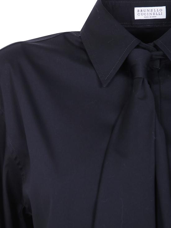 26FW 브루넬로 쿠치넬리 셔츠 M0091M3A56 C101 BLACK - BRUNELLO CUCINELLI