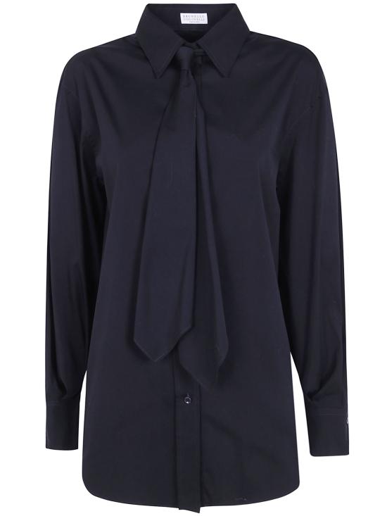 26FW 브루넬로 쿠치넬리 셔츠 M0091M3A56 C101 BLACK