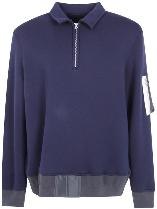 26FW 사카이 폴로 티셔츠 2604138M 233 BLUE