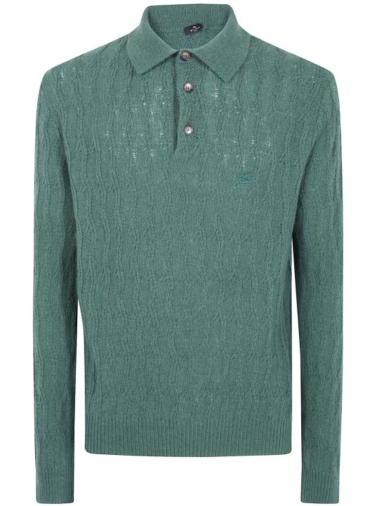 26FW 에트로 폴로 티셔츠 MRKF0028AU12PV0456 GREEN