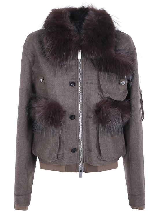 26FW 사카이 자켓 2608637 601 BROWN