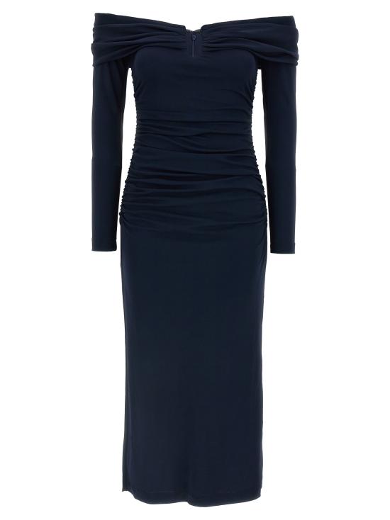 25FW 캐롤리나 헤레라 롱 원피스 CA316133BM NAVY