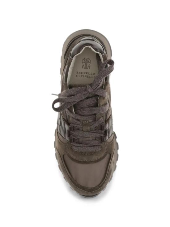 26FW 브루넬로 쿠치넬리 스니커즈 MZSFG3327 C8769 BROWN - BRUNELLO CUCINELLI