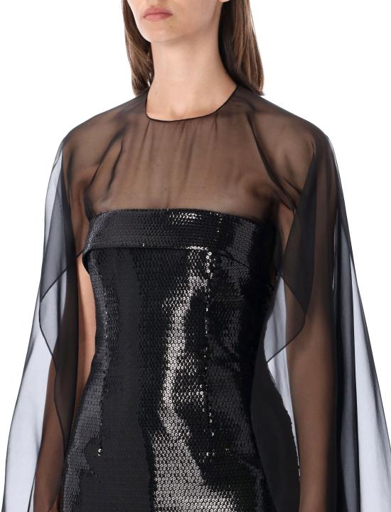 26FW 알베르타 페레티 숏 원피스 262U04266646 0555 BLACK - ALBERTA FERRETTI