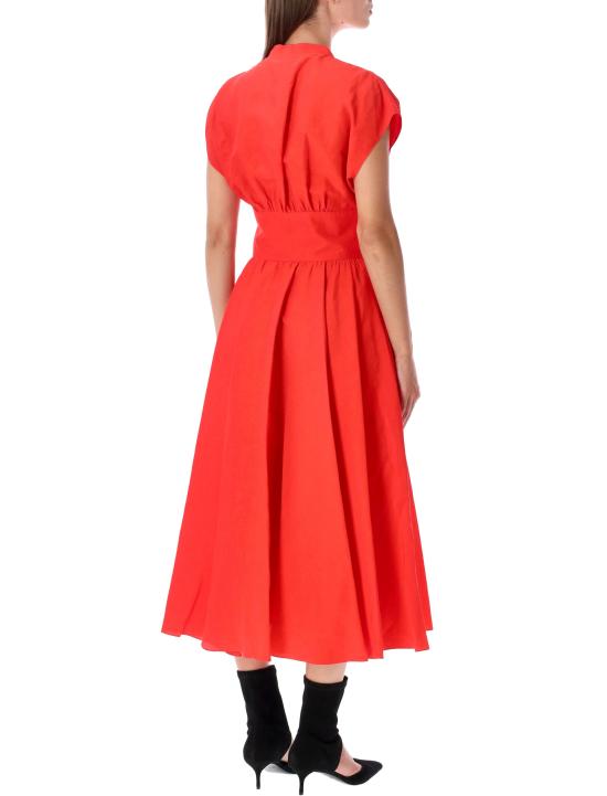 26FW 알라이아 롱 원피스 AA9R3141W191D 384 VERMILION RED - ALAIA