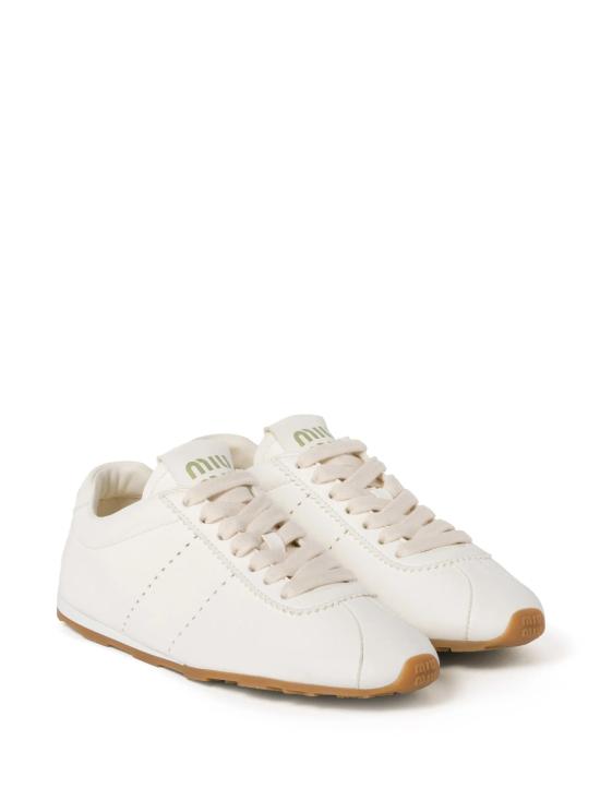 26FW 미우미우 플룸 블리치 스니커즈 5E114E038 F0304 IVORY - MIU MIU