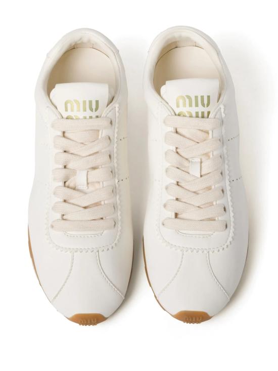 26FW 미우미우 플룸 블리치 스니커즈 5E114E038 F0304 IVORY - MIU MIU