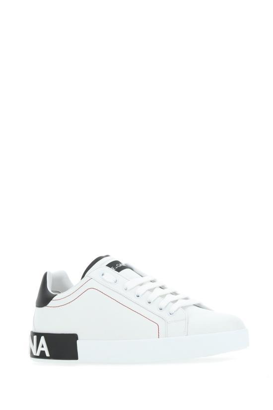  돌체앤가바나 카프스킨 나파 포르토피노 스니커즈 CS2216AH526 89697 WHITE - DOLCE & GABBANA