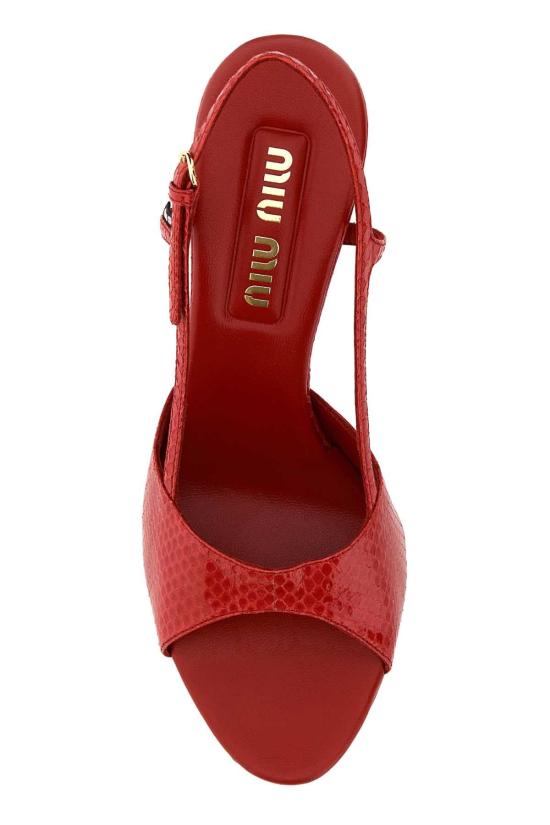 26SS 미우미우 샌들 5X547EF0850XP F0011 RED - MIU MIU