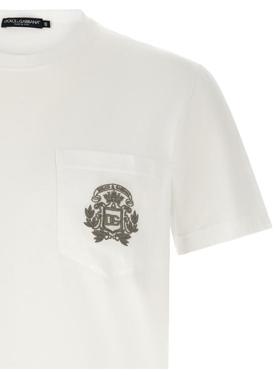 26SS 돌체앤가바나 반팔 티셔츠 DO329357BM WHITE - DOLCE & GABBANA