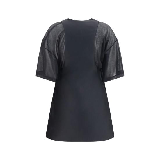 26FW 발렌시아가 숏 원피스 BAA0028KTUT221000BB BLACK - BALENCIAGA