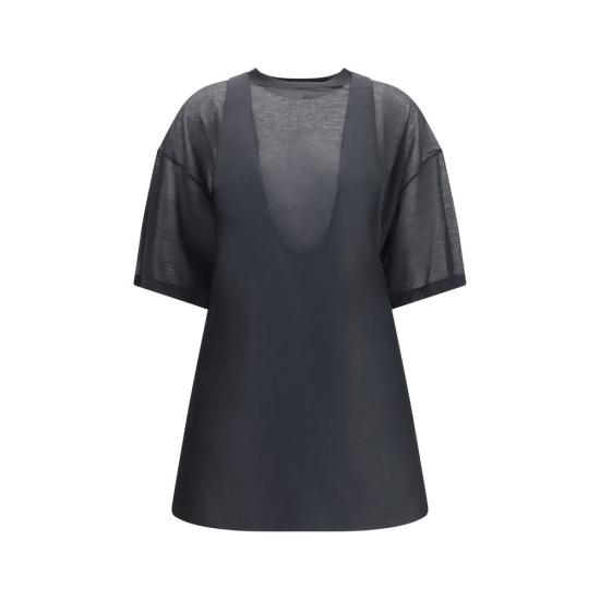 26FW 발렌시아가 숏 원피스 BAA0028KTUT221000BB BLACK