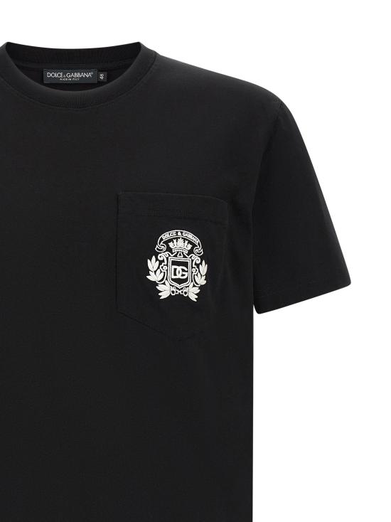 26SS 돌체앤가바나 반팔 티셔츠 DO329388BM BLACK - DOLCE & GABBANA
