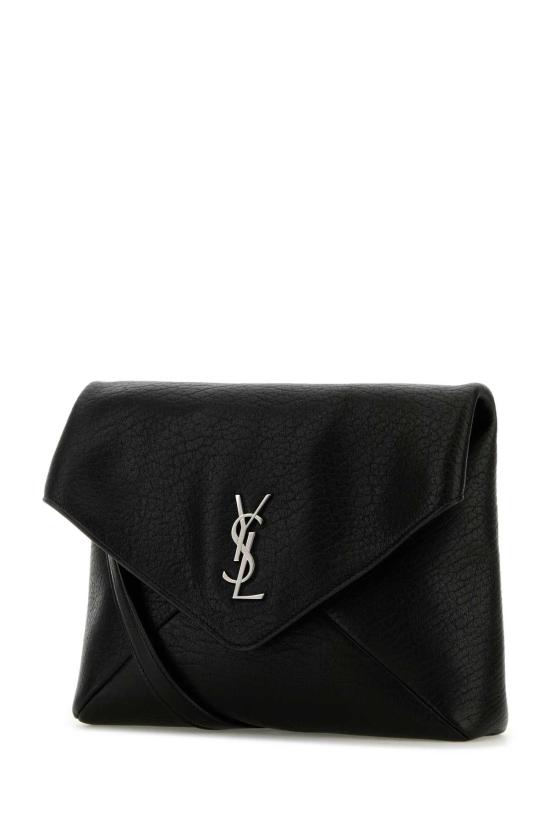  생로랑 엔벨로프 스트랩 파우치 801490AACIU 1000 BLACK - SAINT LAURENT