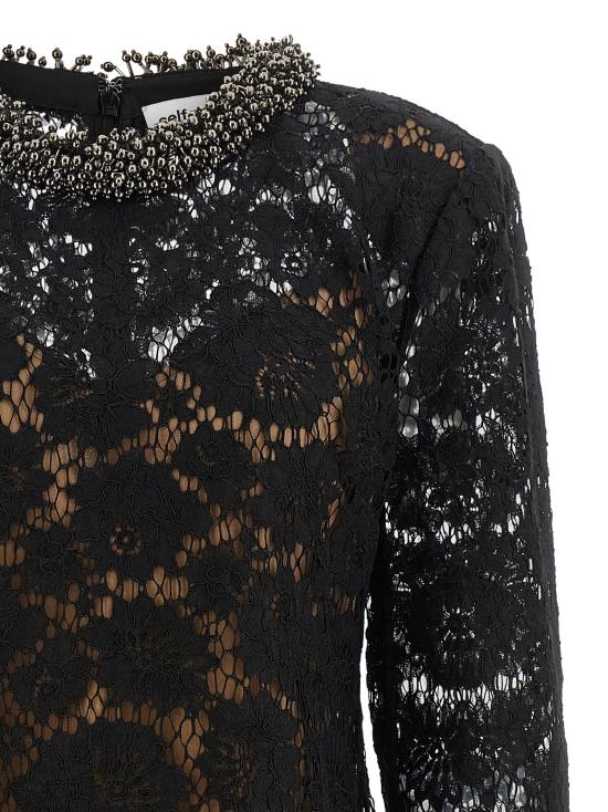 26FW 셀프 포트레이트 숏 원피스 AW26045SBBLACK - SELF PORTRAIT