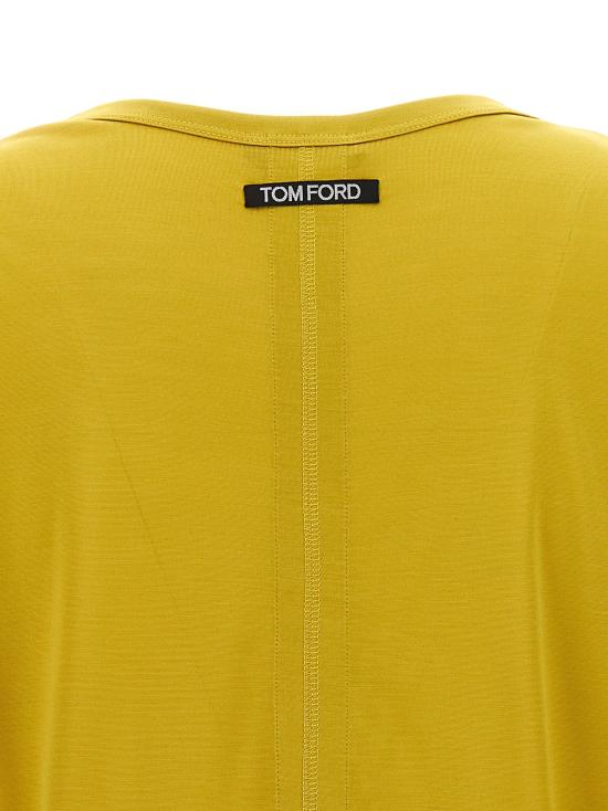  톰포드 반팔 티셔츠 TO275348BM YELLOW - TOMFORD