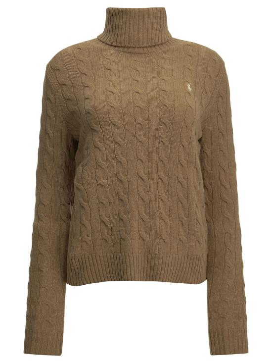 26FW 폴로 랄프로렌 울 캐시미어 케이블 니트 터틀넥 211888686006COLLECTION CAMEL Beige