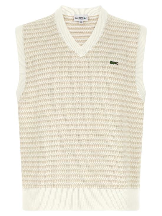 26FW 라코스테 니트 베스트 AH8577WL6 Beige