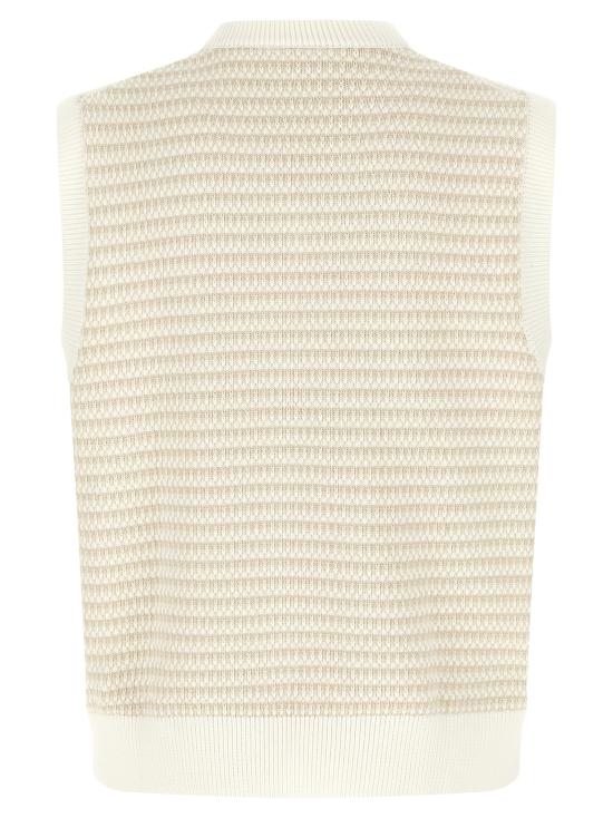 26FW 라코스테 니트 베스트 AH8577WL6 Beige - LACOSTE
